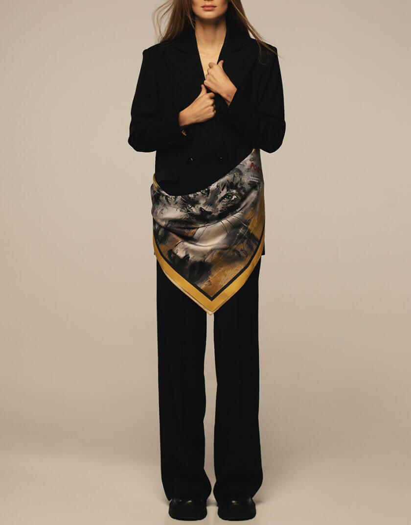 Шелковый платок с изображением LAB_2260, фото 1 - в интернет магазине KAPSULA