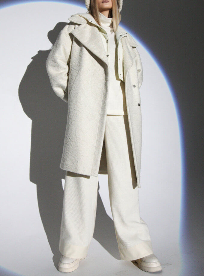 Укорочённое шерстяное пальто TBC_FW21_002z, фото 1 - в интернет магазине KAPSULA