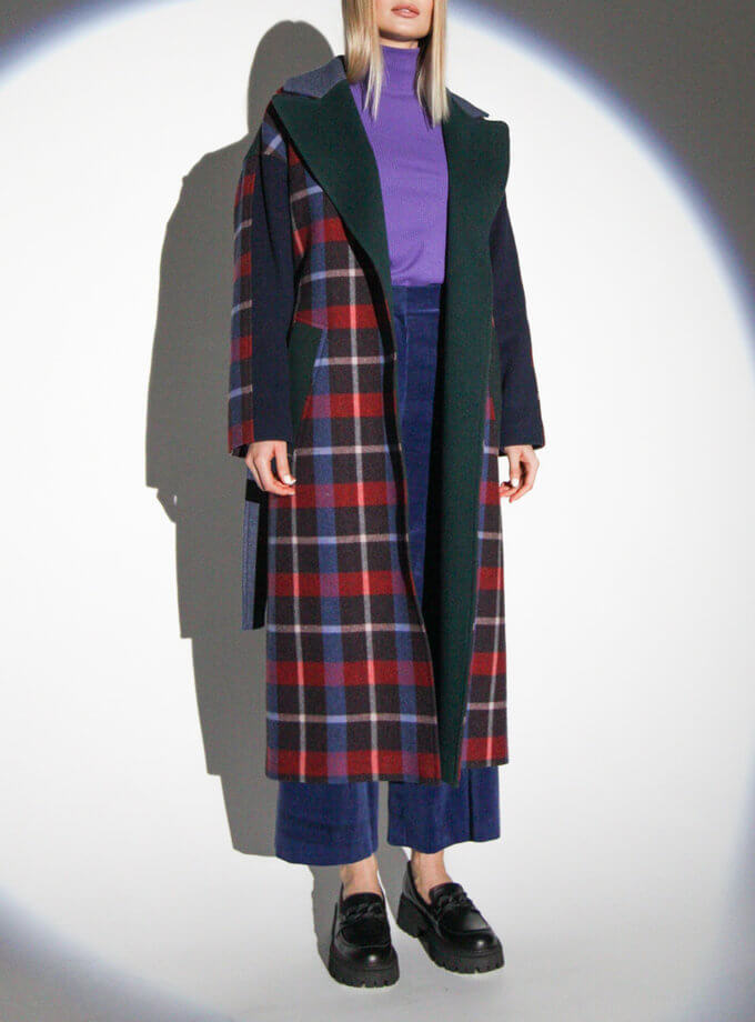 Комбинированное зимнее пальто TBC_FW21_015z-1, фото 1 - в интернет магазине KAPSULA