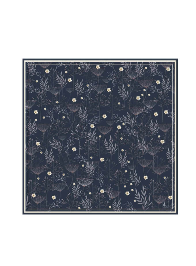 Шелковый платок Иней в тени 100х100 KL_B_2002, фото 1 - в интернет магазине KAPSULA
