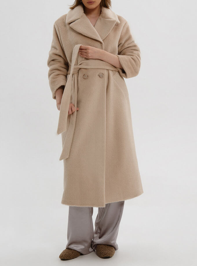 Утеплене пальто-шубка Вeige WNDR_Fw2122_surim_0_beige2, фото 1 - в интернет магазине KAPSULA