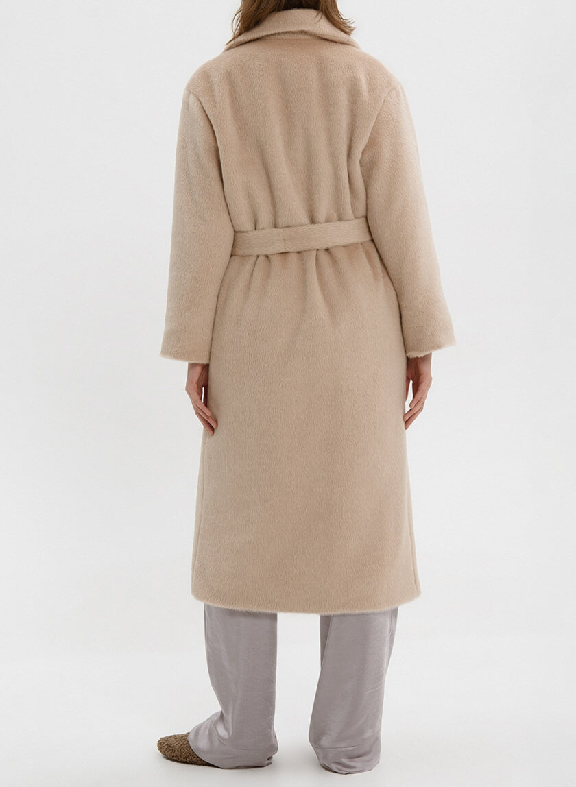 Утепленное пальто-шуба Вeige WNDR_Fw2122_surim_0_beige2, фото 1 - в интернет магазине KAPSULA
