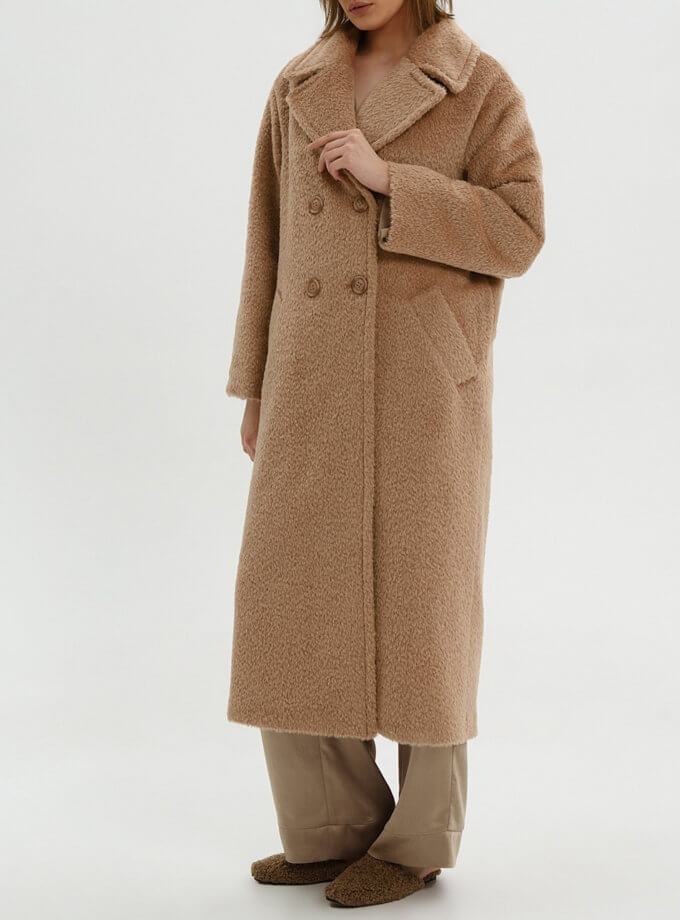 Утепленное пальто-шуба Вeige WNDR_Fw2122_surib_0_beige, фото 1 - в интернет магазине KAPSULA