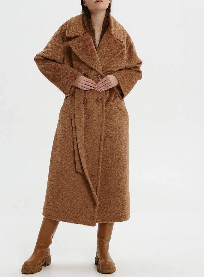 Утеплене пальто-шубка Вrown WNDR_Fw2122_suric_0_brown, фото 1 - в интернет магазине KAPSULA