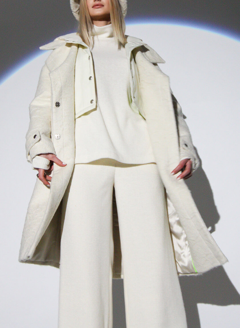 Укорочённое шерстяное пальто TBC_FW21_002z, фото 1 - в интернет магазине KAPSULA