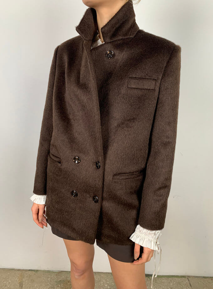 Укороченное пальто из шерсти IRRO_IR_PD21_CB_001, фото 1 - в интернет магазине KAPSULA