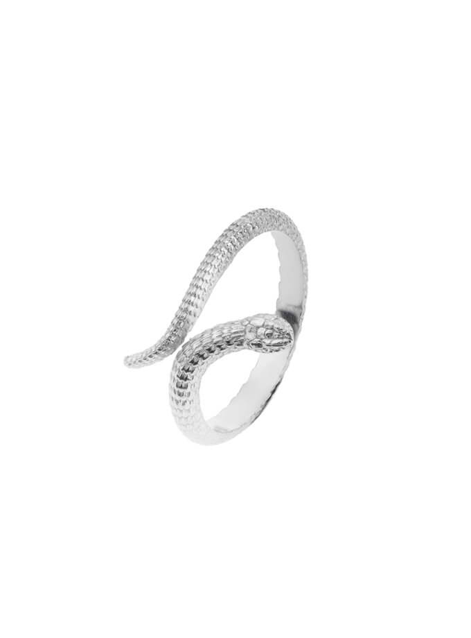 Серебряное кольцо-змея BRND_R6610174, фото 1 - в интернет магазине KAPSULA