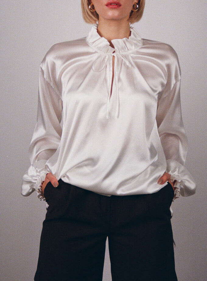 Блуза из шелка IRRO_IR_PD21_BS_002, фото 1 - в интернет магазине KAPSULA