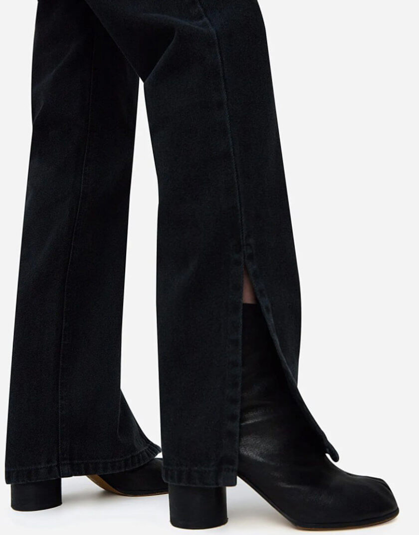 Хлопковые джинсы с разрезами WNDM_sp21-jnswr-black, фото 1 - в интернет магазине KAPSULA