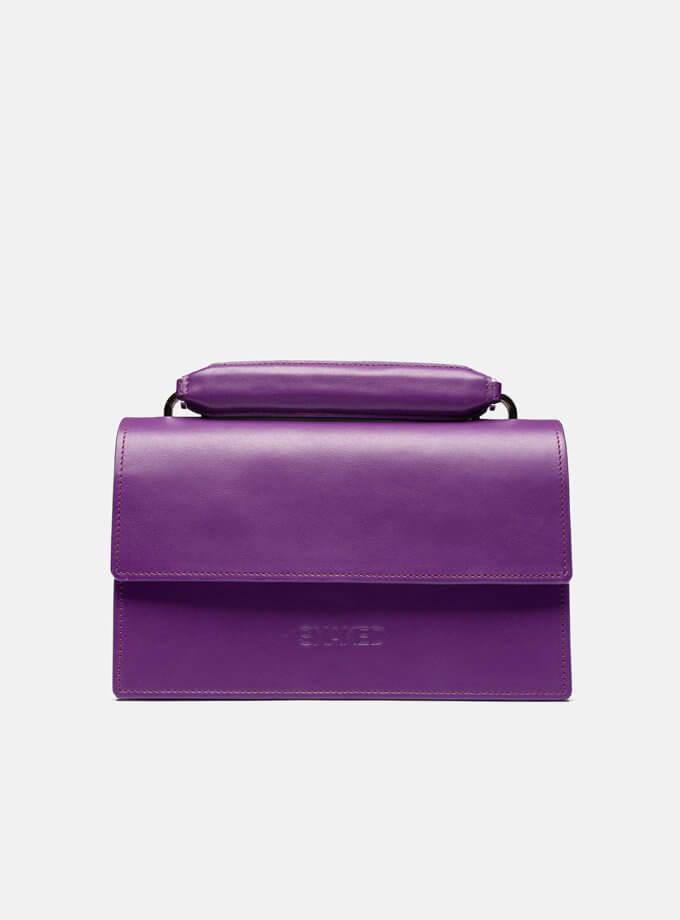 Шкіряна сумка Joy Bag in Violet SNKD_P0116S, фото 1 - в интернет магазине KAPSULA