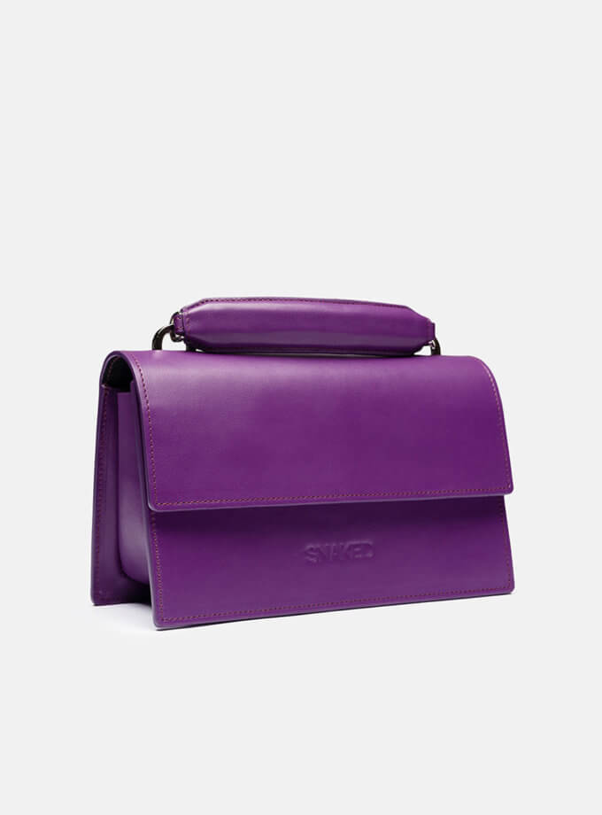 Шкіряна сумка Joy Bag in Violet SNKD_P0116S, фото 1 - в интернет магазине KAPSULA