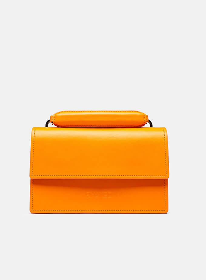 Кожаная сумка Joy Bag in Orange SNKD_P0114S, фото 1 - в интернет магазине KAPSULA