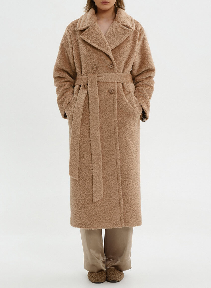 Утепленное пальто-шуба Вeige WNDR_Fw2122_surib_0_beige, фото 1 - в интернет магазине KAPSULA
