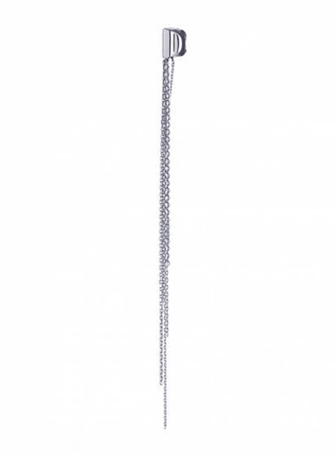 Кафф із ланцюгами із срібла BRND_E66110070, фото 1 - в интернет магазине KAPSULA