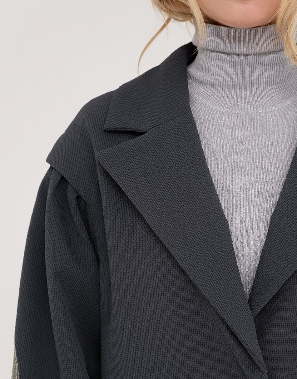 Пальто з вишитими рукавами WNDR_ss22_pgr_07, фото 1 Пальто з вишитими рукавами WNDR_ss22_pgr_07, фото 1 - в интернет магазине KAPSULA