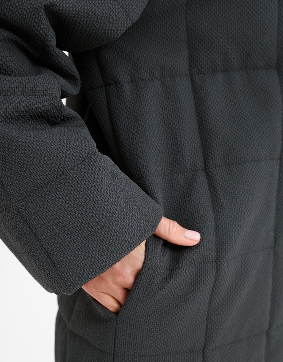 Стьобане пальто grey WNDR_ss22_pgr_08, фото 1 Стьобане пальто grey WNDR_ss22_pgr_08, фото 1 - в интернет магазине KAPSULA