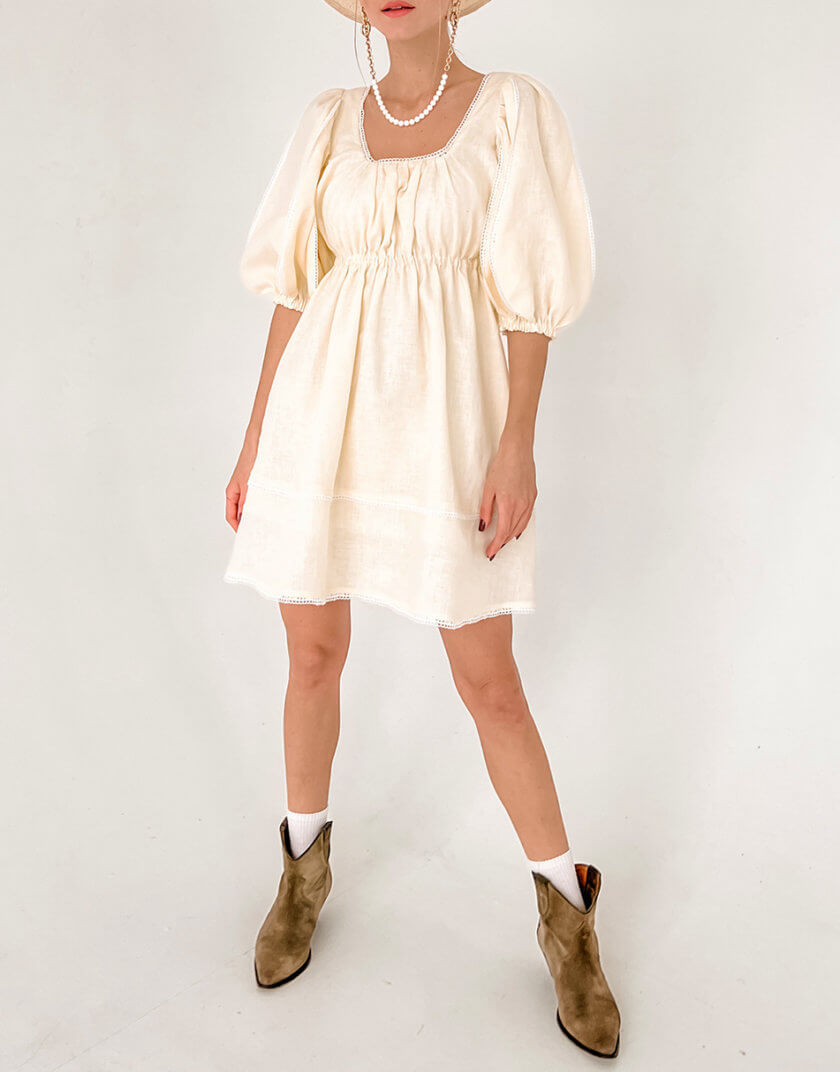 Лляна сукня міні SHE_linendress_mini, фото 1 - в интернет магазине KAPSULA