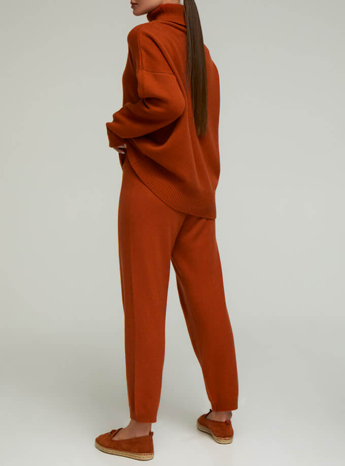 Штани з кашеміру Terracotta CHLT_Loano-pants-orange, фото 1 - в интернет магазине KAPSULA