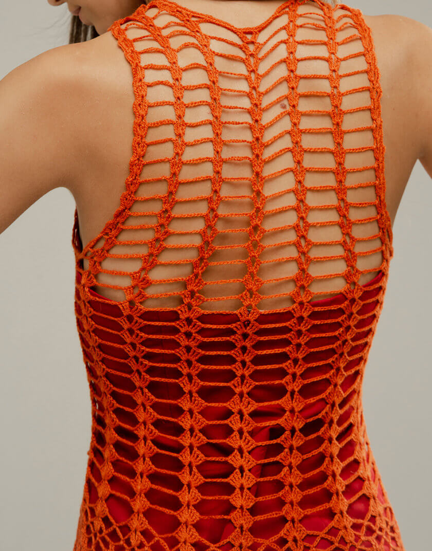 Вязаное платье-накидка PSR_0009, фото 1 - в интернет магазине KAPSULA
