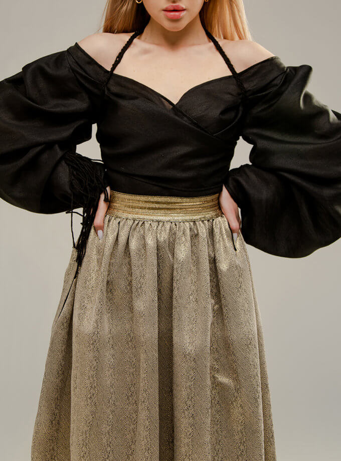 Блуза с бахромой PSR_0010, фото 1 - в интернет магазине KAPSULA