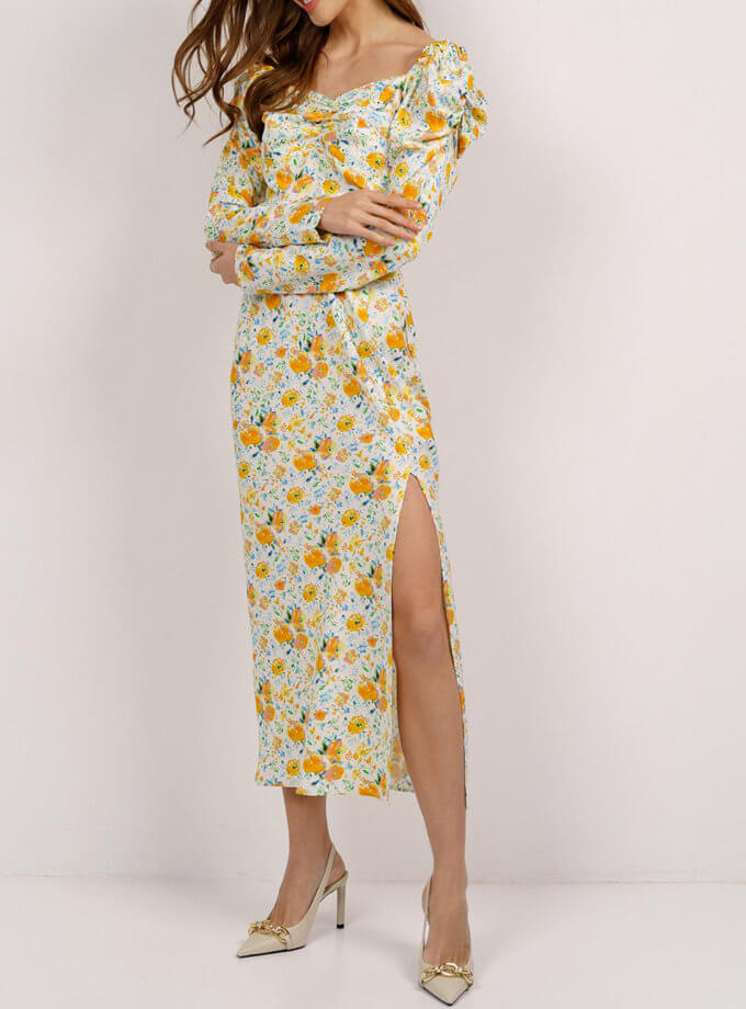 Сукня міді із розрізом Rebecca MC_MY6122, фото 1 - в интернет магазине KAPSULA