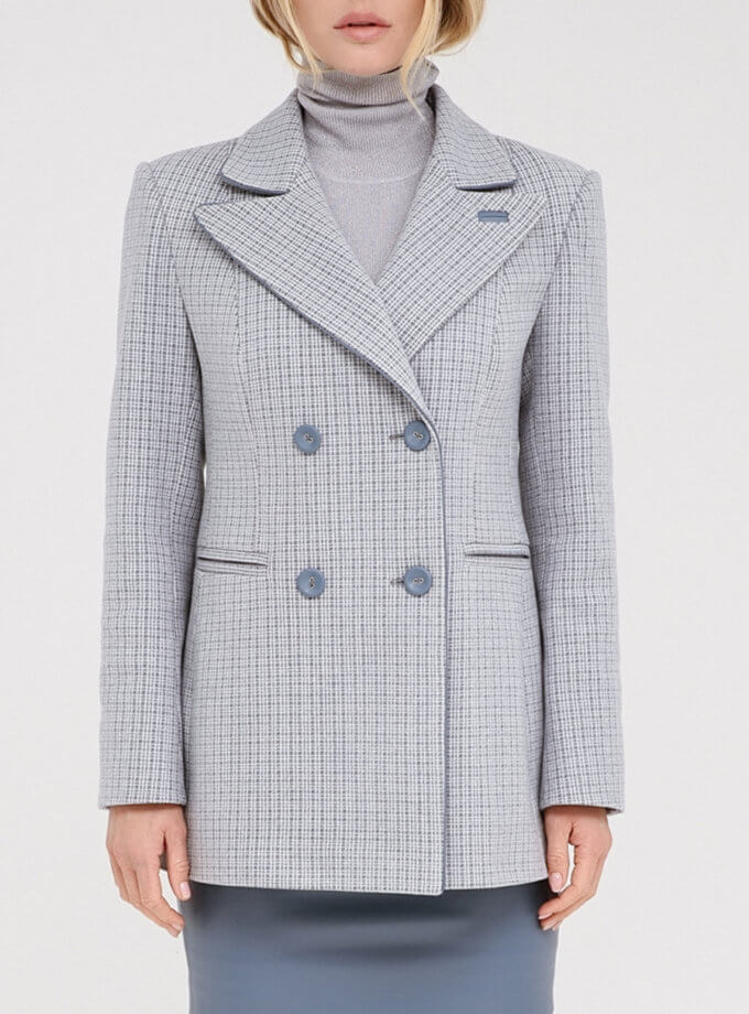 Пальто-пиджак blue WNDR_ss22_wbl_01_kapsula, фото 1 - в интернет магазине KAPSULA