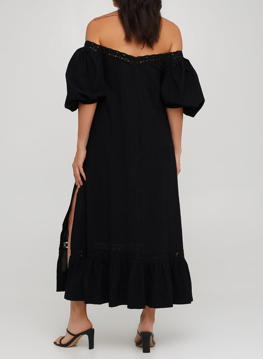 Платье с объёмным рукавом AY_3222, фото 1 - в интернет магазине KAPSULA