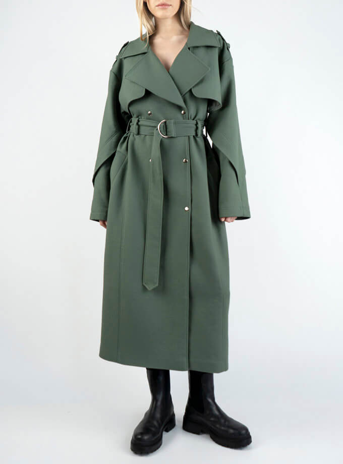 Пальто оверсайз с объемными рукавами BEAVR_BA_SS_22_117, фото 1 - в интернет магазине KAPSULA