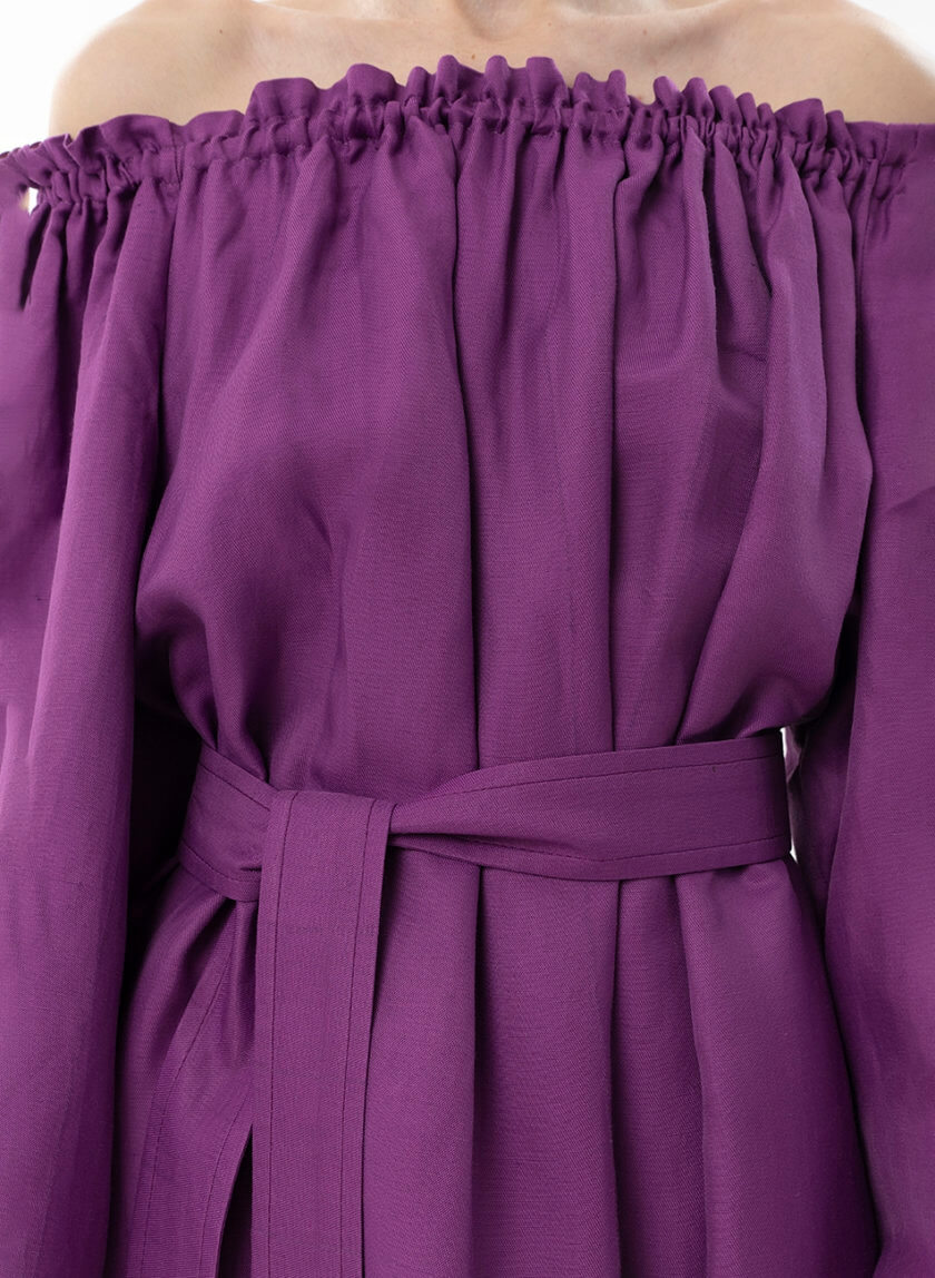 Платье с открытыми плечами WNDR_ss22_drv_01, фото 1 - в интернет магазине KAPSULA