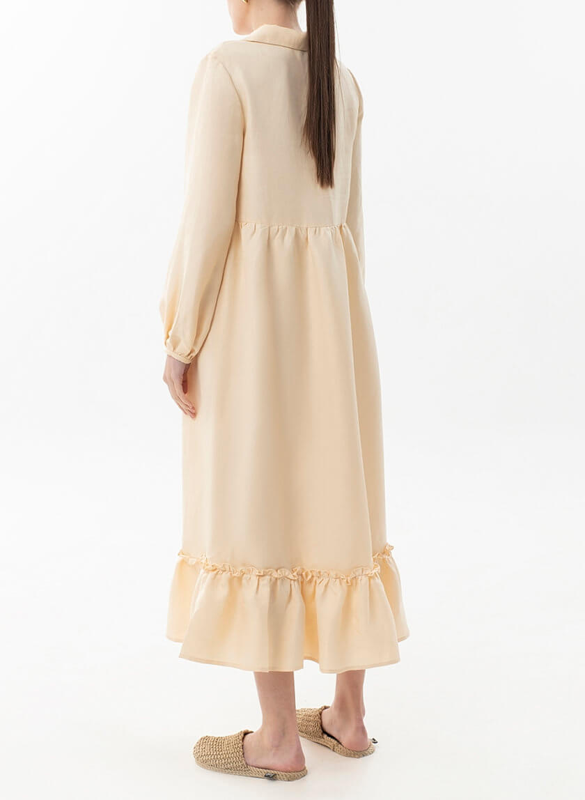 Платье миди изо льна WNDR_ss22_drm_06, фото 1 - в интернет магазине KAPSULA