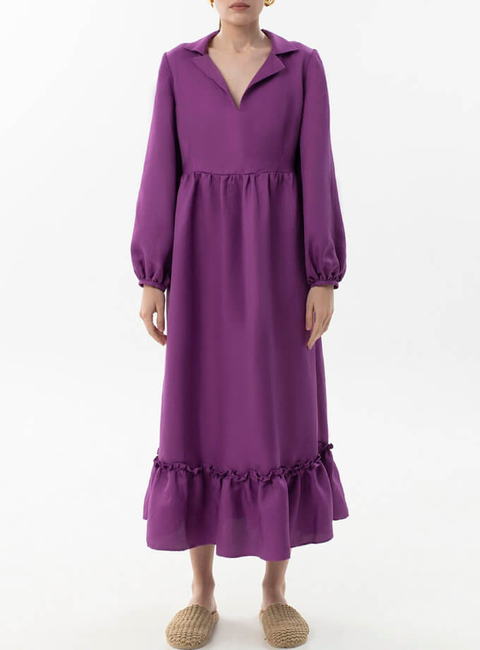 Платье миди изо льна WNDR_ss22_drv_06, фото 1 - в интернет магазине KAPSULA