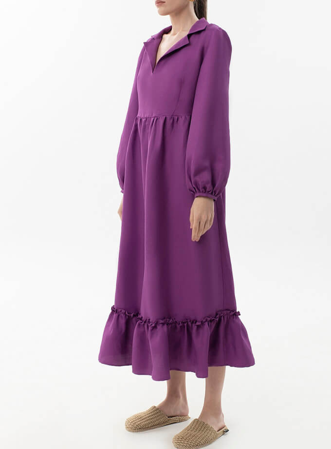 Сукня міді з льону WNDR_ss22_drv_06, фото 1 - в интернет магазине KAPSULA
