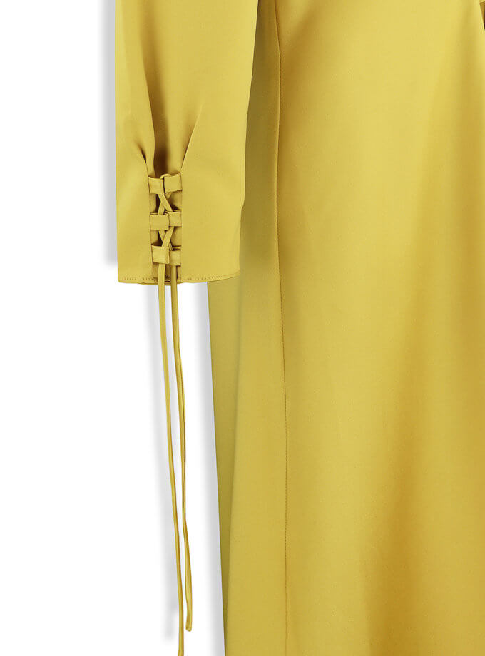 Сукня міді зі стрічками IRRO_IR_ND22_GD_009, фото 1 - в интернет магазине KAPSULA