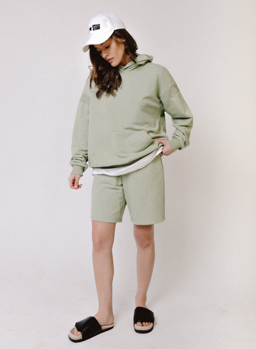 Комплект худи с шортами BLCGR_BLCN_914, фото 1 - в интернет магазине KAPSULA