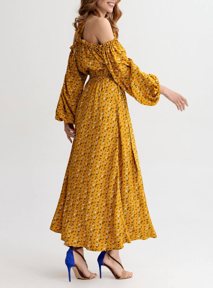 Платье с объёмными рукавами KS_SS26_01, фото 1 - в интернет магазине KAPSULA