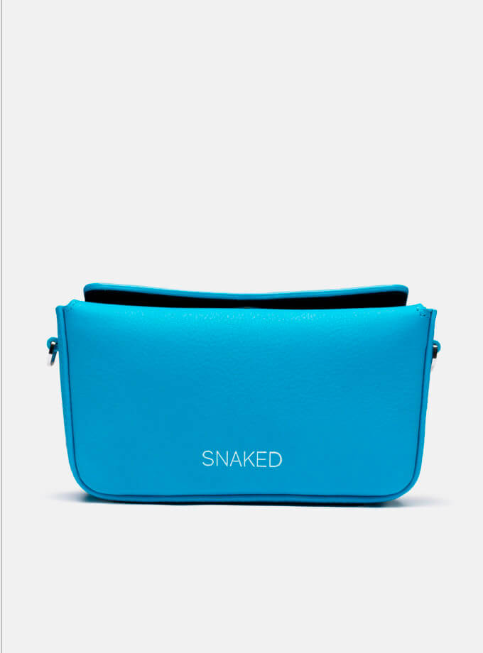 Кожаная сумка Snaked Baby Bag in Ibiza Blue SNKD_P0137S, фото 1 - в интернет магазине KAPSULA