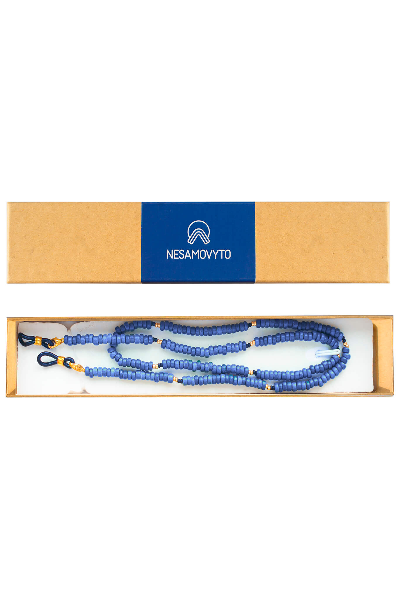 Ланцюжок "Коралі для окулярів" волошковий NST_LZ1-1, фото 1 Ланцюжок "Коралі для окулярів" волошковий NST_LZ1-1, фото 1 - в интернет магазине KAPSULA