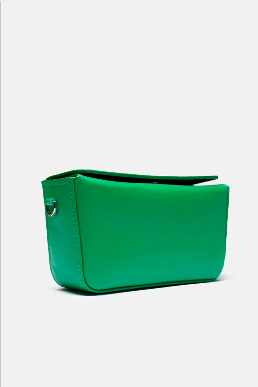 Кожаная сумка Snaked Baby Bag in Leprechaun Green SNKD_P0136S, фото 1 - в интернет магазине KAPSULA