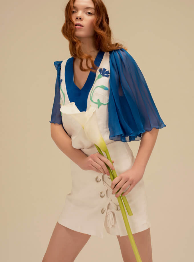 Блуза "Волошка" ACN_A5, фото 1 - в интернет магазине KAPSULA