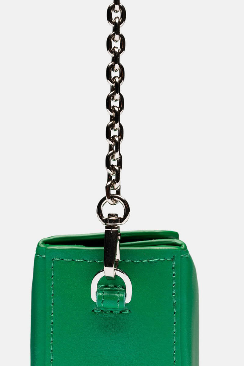 Кожаная сумка Snaked Baby Bag in Leprechaun Green SNKD_P0136S, фото 1 - в интернет магазине KAPSULA