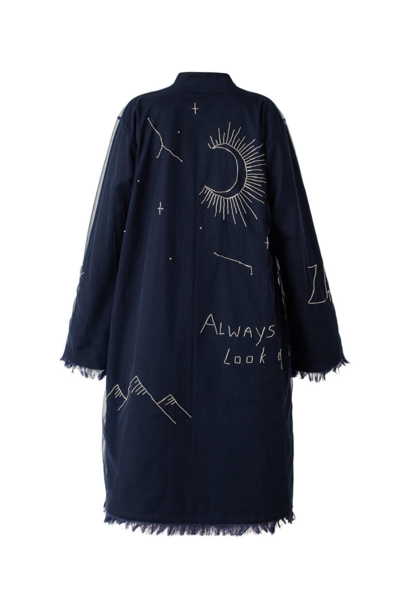 Кимоно с ручной вышивкой ZHRK_zkss220020-blue, фото 1 - в интернет магазине KAPSULA