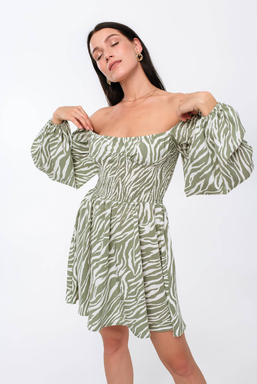 Сукня в принт "Зебра" MGN_1729KH, фото 1 - в интернет магазине KAPSULA