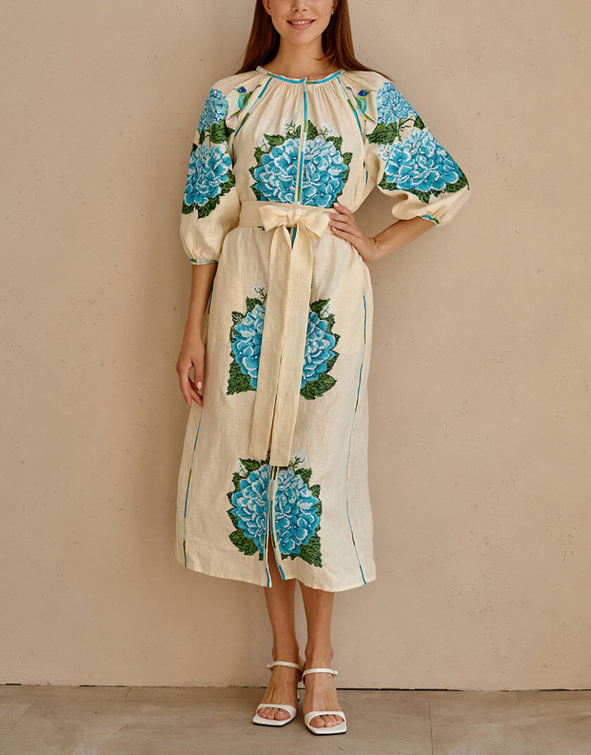 Сукня Гортензії EMB_SS22_1039, фото 1 - в интернет магазине KAPSULA