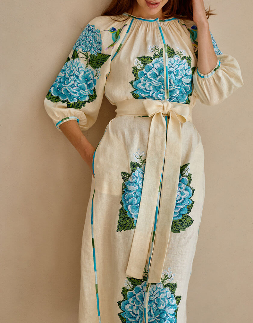 Сукня Гортензії EMB_SS22_1039, фото 1 - в интернет магазине KAPSULA
