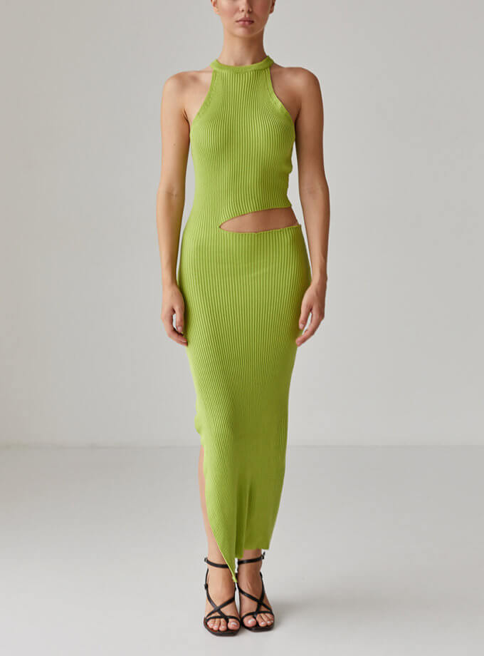 Трикотажна сукня з розрізами FRBK_FB_0812, фото 1 - в интернет магазине KAPSULA