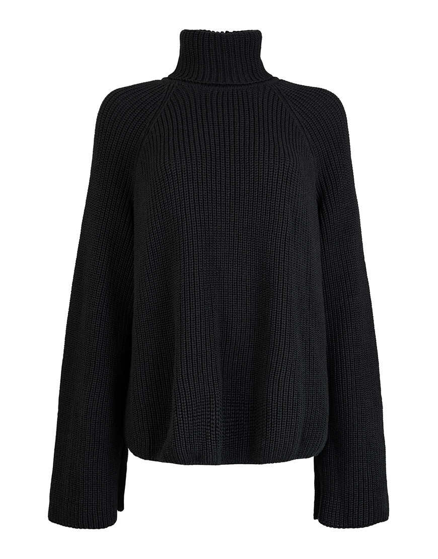 Светр оверсайз з коміром SE20SwtrMrglB, фото 1 Светр оверсайз з коміром SE20SwtrMrglB, фото 1 - в интернет магазине KAPSULA