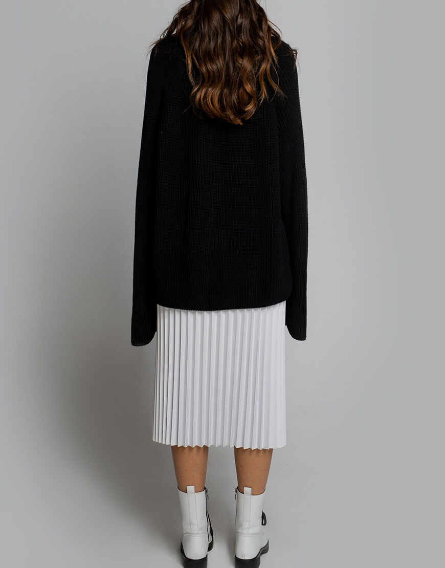 Светр оверсайз з коміром SE20SwtrMrglB, фото 1 Светр оверсайз з коміром SE20SwtrMrglB, фото 1 - в интернет магазине KAPSULA