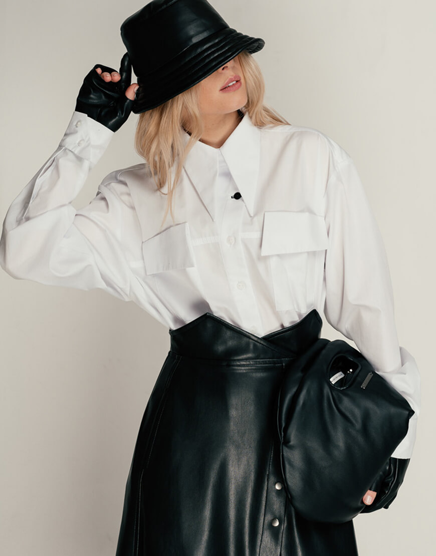 Панама з веганської шкіри SE21PnmLthrB, фото 1 Панама з веганської шкіри SE21PnmLthrB, фото 1 - в интернет магазине KAPSULA