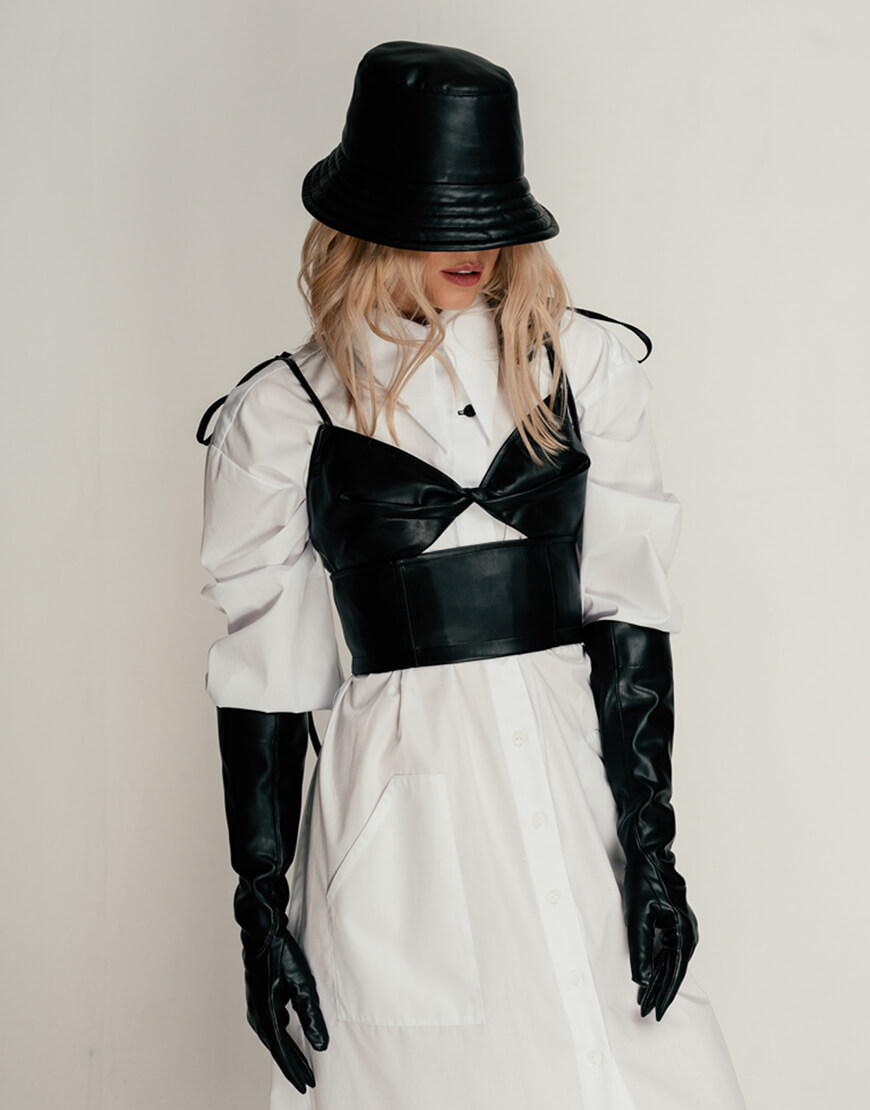 Панама з веганської шкіри SE21PnmLthrB, фото 1 Панама з веганської шкіри SE21PnmLthrB, фото 1 - в интернет магазине KAPSULA