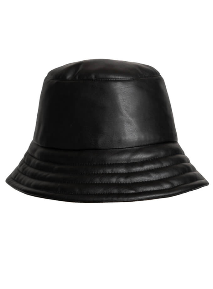 Панама з веганської шкіри SE21PnmLthrB, фото 1 - в интернет магазине KAPSULA